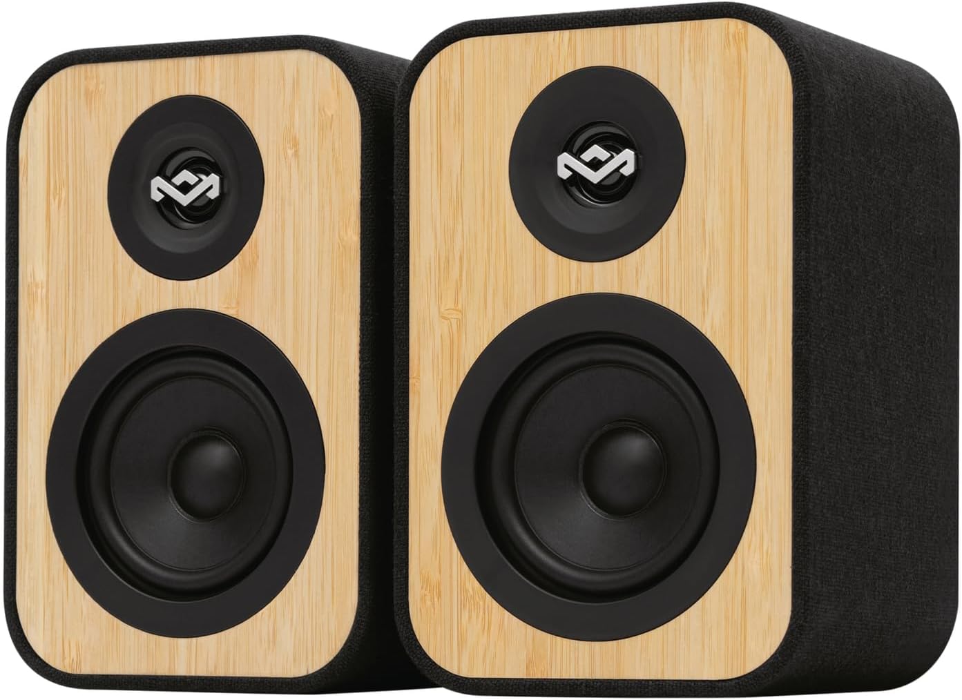 Detalle de House of Marley Uplift Regallautsprecher – Bluetooth Stereo-Paar mit AUX- und RCA-Eingängen