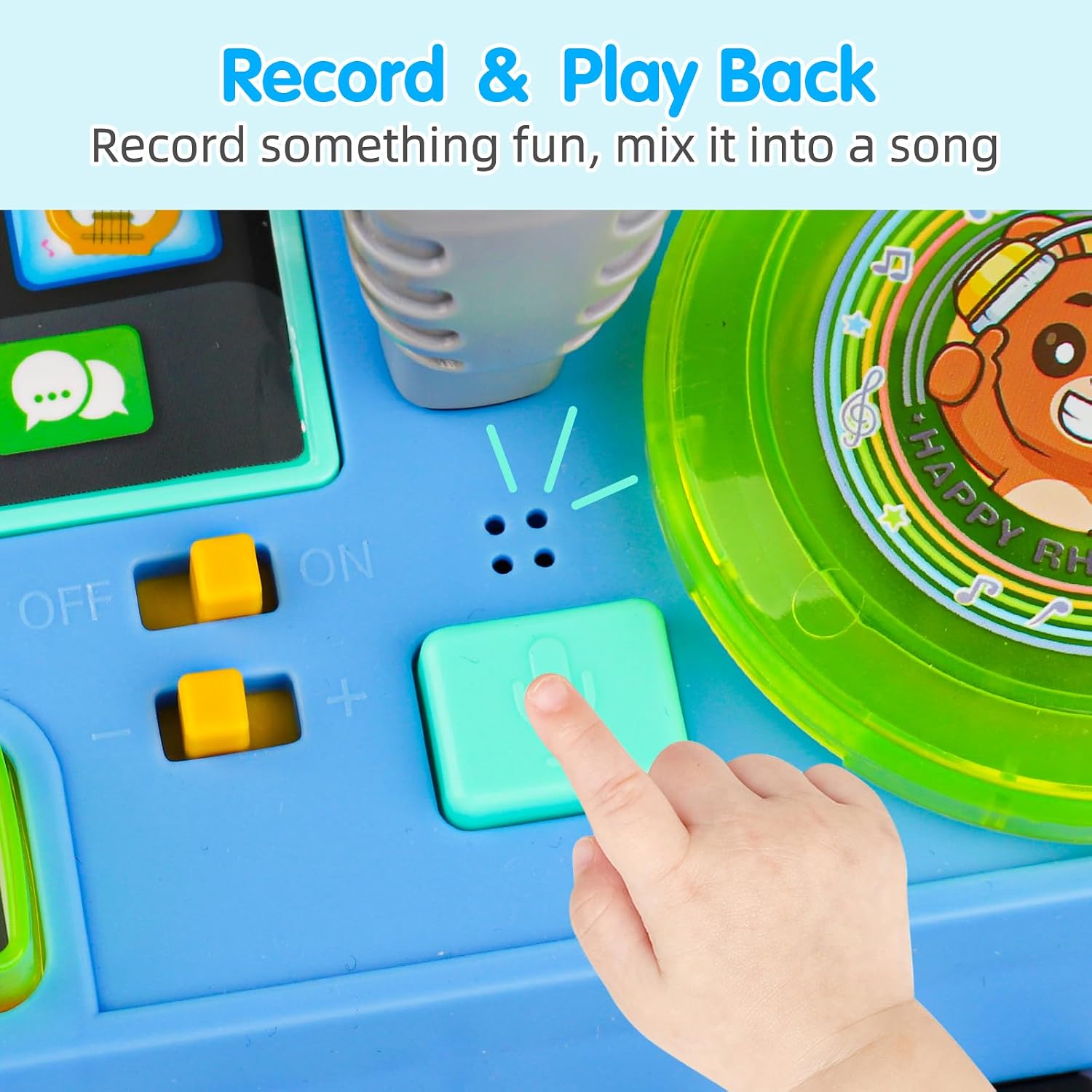Detalle de Baby DJ Table for Toddlers 1-3: Musical Piano & Light-Show Learning Table