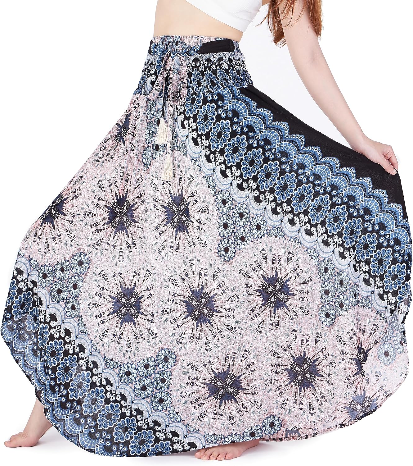 Thumbnail 6 de Lannaclothesdesign Women's Long Maxi Skirt – Bohemian Gypsy Boho Rayon Knit, 37" or 40