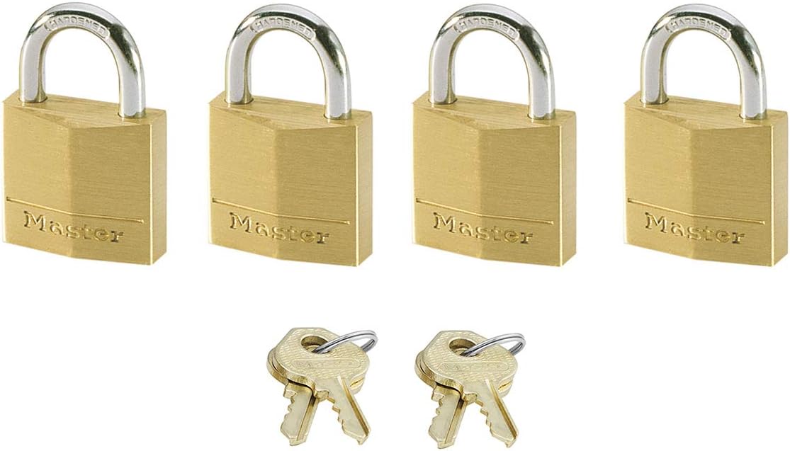 Thumbnail 6 de MASTER LOCK Small Padlocks (4-Pack) – Keyed Alike, Assorted Colours