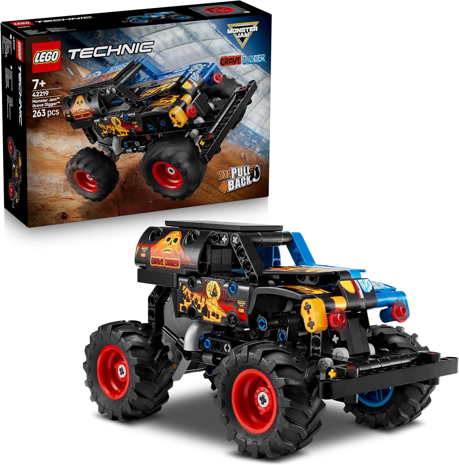 Detalle de LEGO Technic Monster Jam Grave Digger 42219