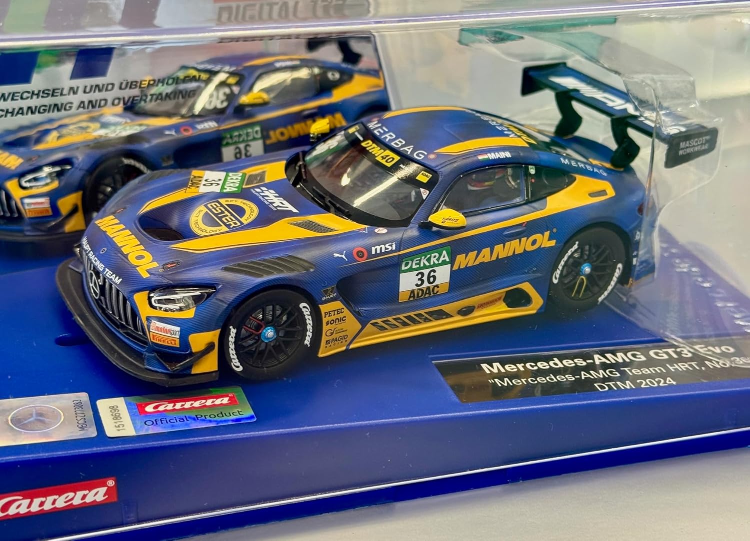 Thumbnail 1 de Carrera Mercedes-AMG GT3 Evo „Mercedes-AMG Team HRT“, No. 36 (1:32) – digital mit Original-Lackierung