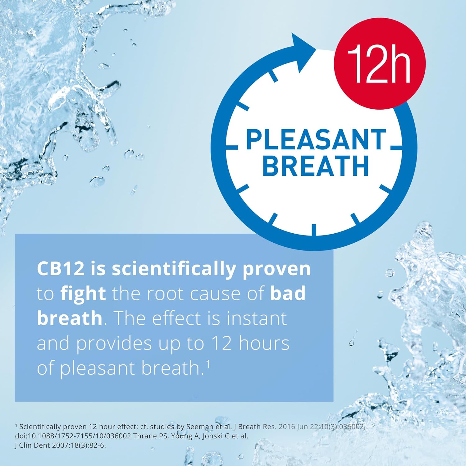 Thumbnail 4 de CB12 White Mouthwash (Alcohol-Free) 1L – 12-hour bad breath protection and teeth whitening