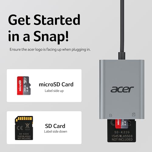 Thumbnail 7 de Acer Lector de Tarjetas USB 3.0 (2 ranuras) SD/Micro SD Card Reader USB-A