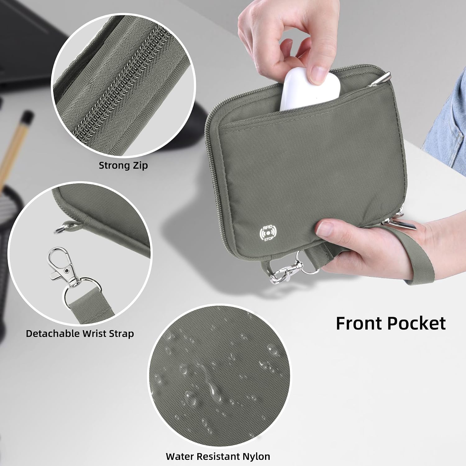Thumbnail 4 de WALNEW Passport Holder Travel Wallet for 4