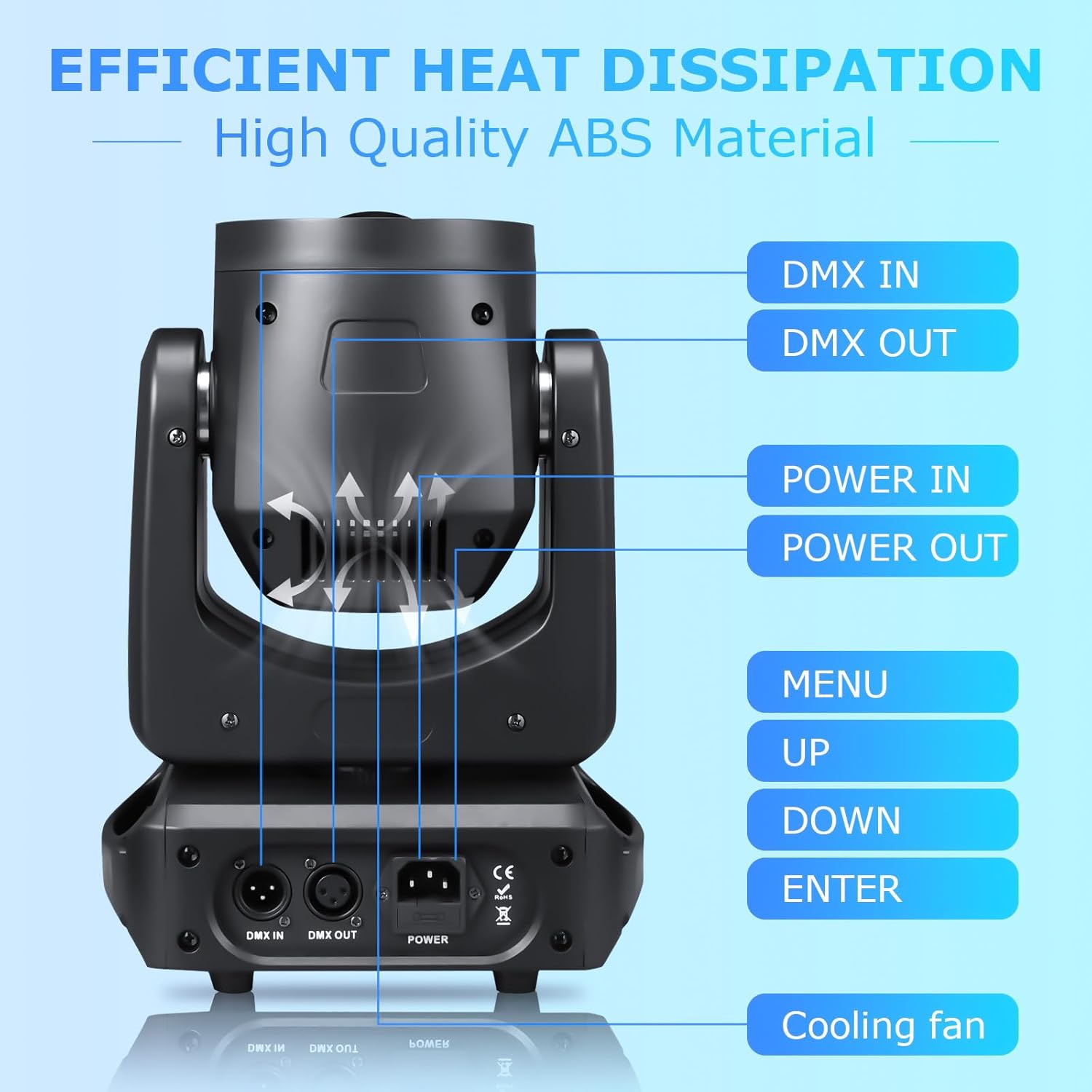 Detalle 1 de DJXFLI Moving Head DJ Light