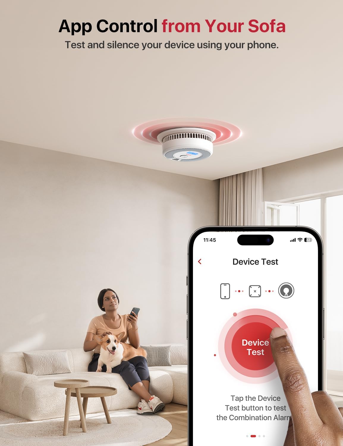 Detalle de X-Sense SC07-MR 2-Pack: Smoke & Carbon Monoxide Detectors with Base Station