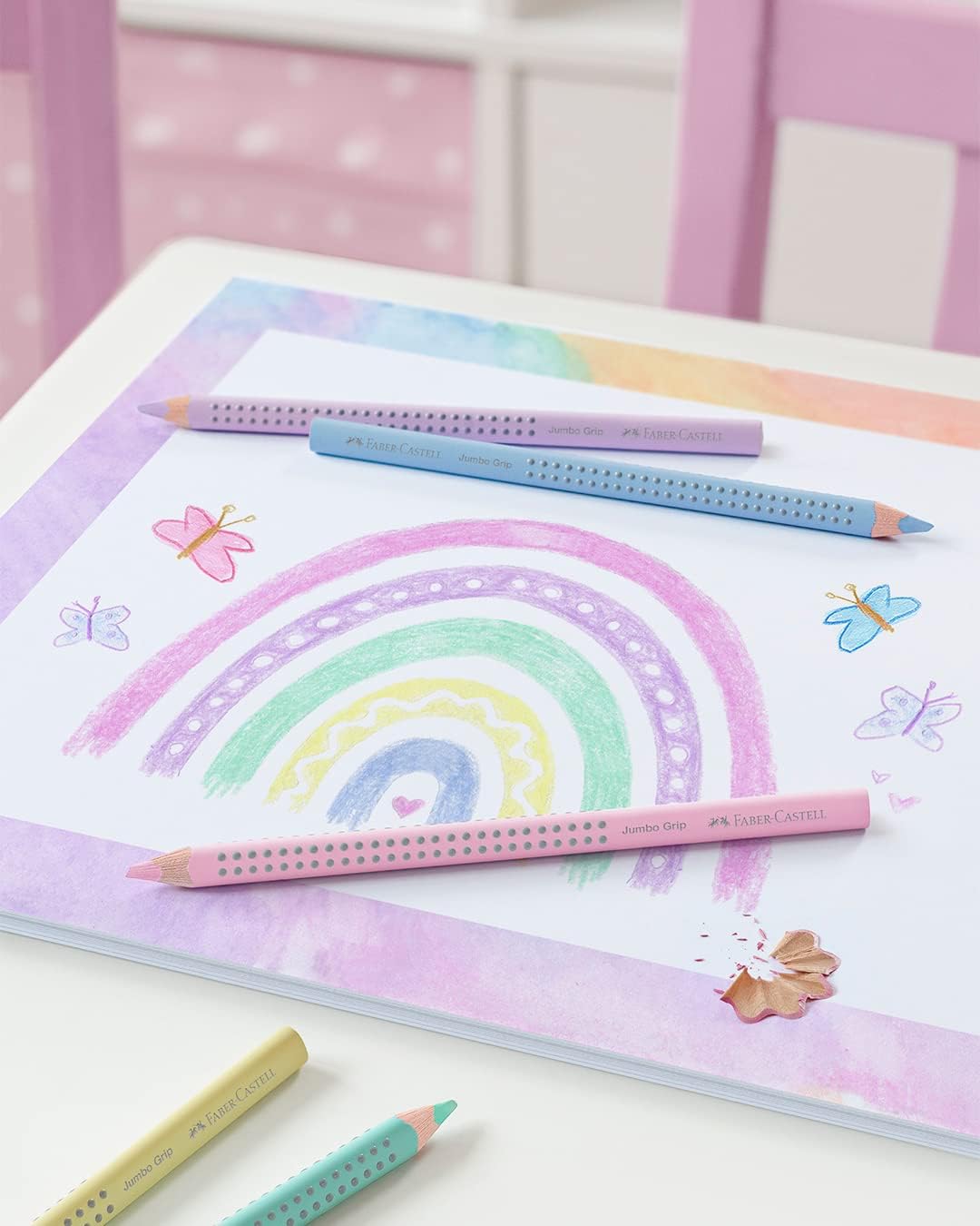 Detalle 1 de Faber-Castell 110991 Jumbo Grip Pastell 5-teilig