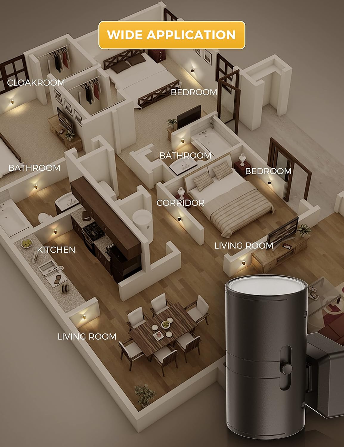 Thumbnail 6 de L LOHAS LED Night Light 3000K, Dimmable 🌙