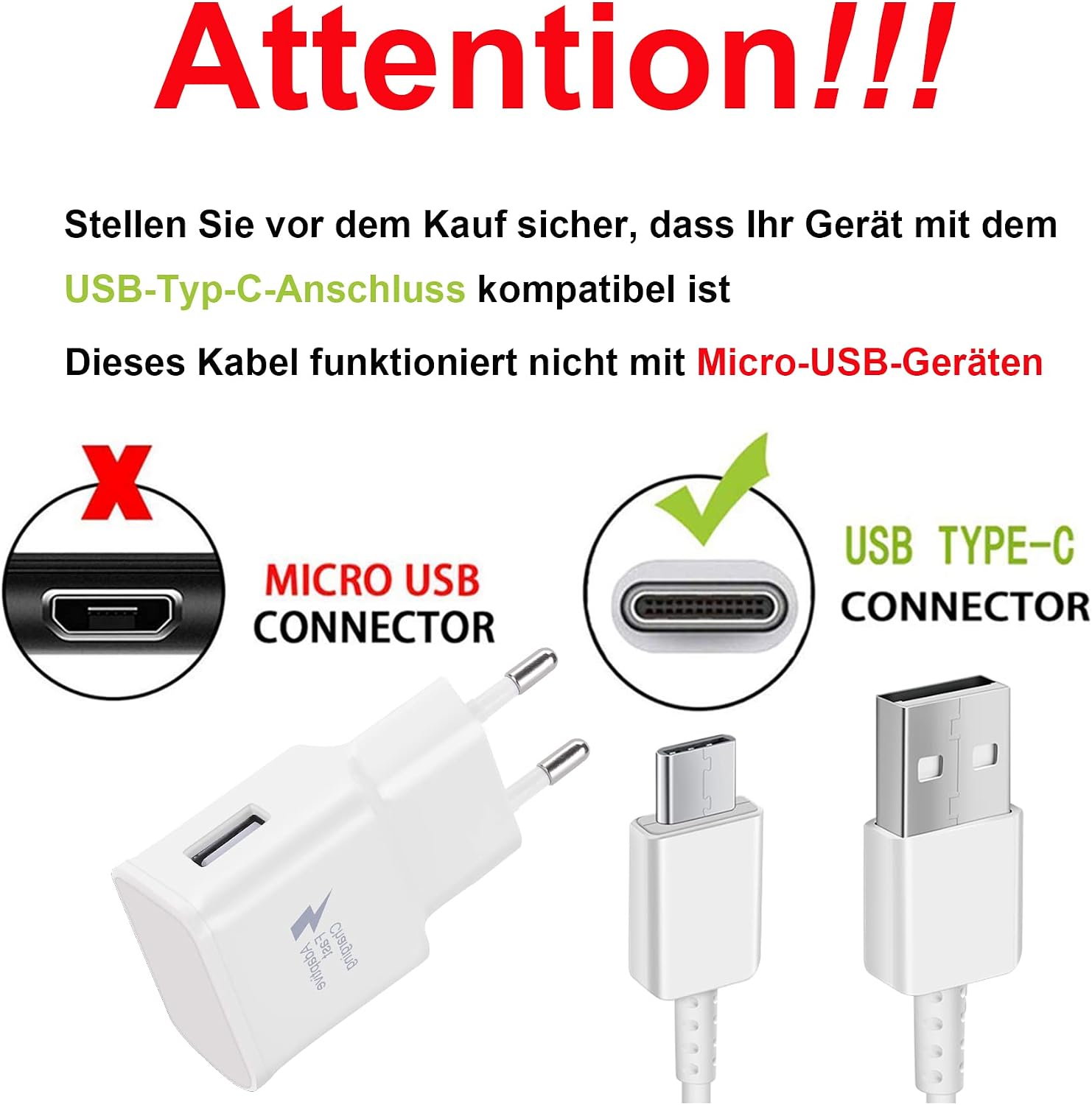 Thumbnail 4 de KAIMENGLONG 2er-Pack Schnellladegerät 15 W