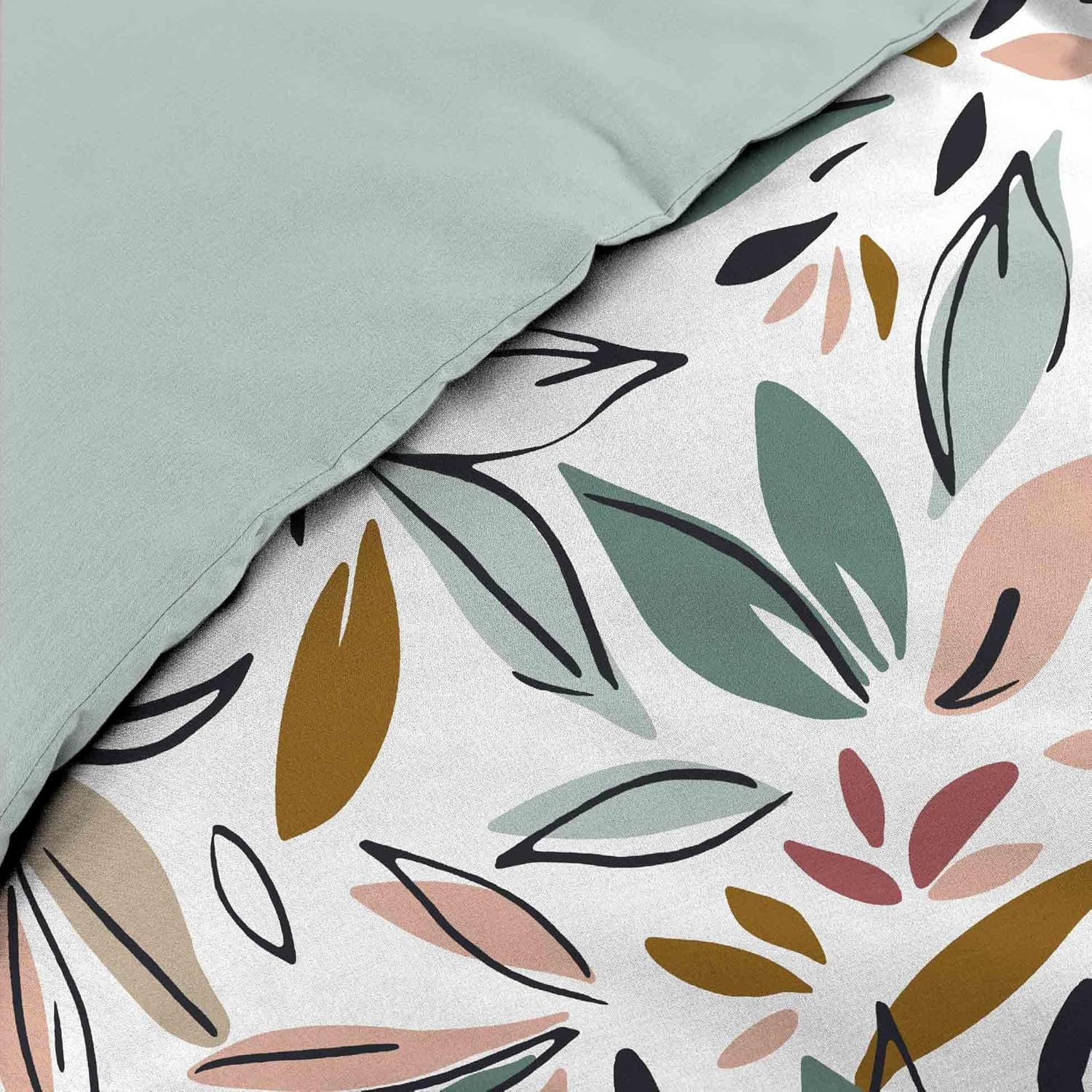 Thumbnail 3 de Douceur d'Intérieur: Parure de Lit 3 Pièces Wilonie Bleu en Microfibre Imprimée (240 × 220 cm)