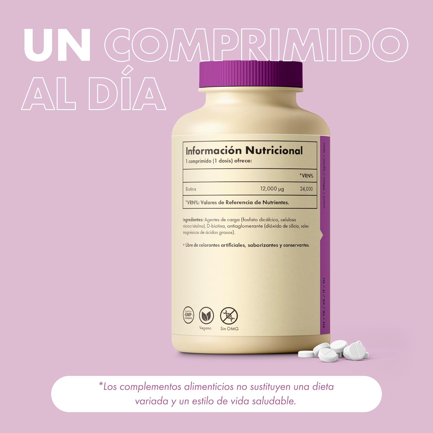 Thumbnail 6 de Incite Nutrition Biotina para cabello 🌿 12,000mcg, 400 cápsulas