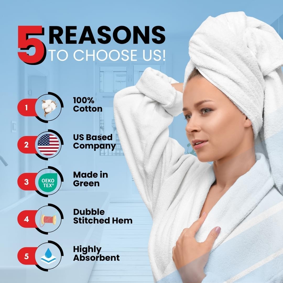 Detalle 2 de Infinitee Xclusives Luxury Bath Towels 27x54