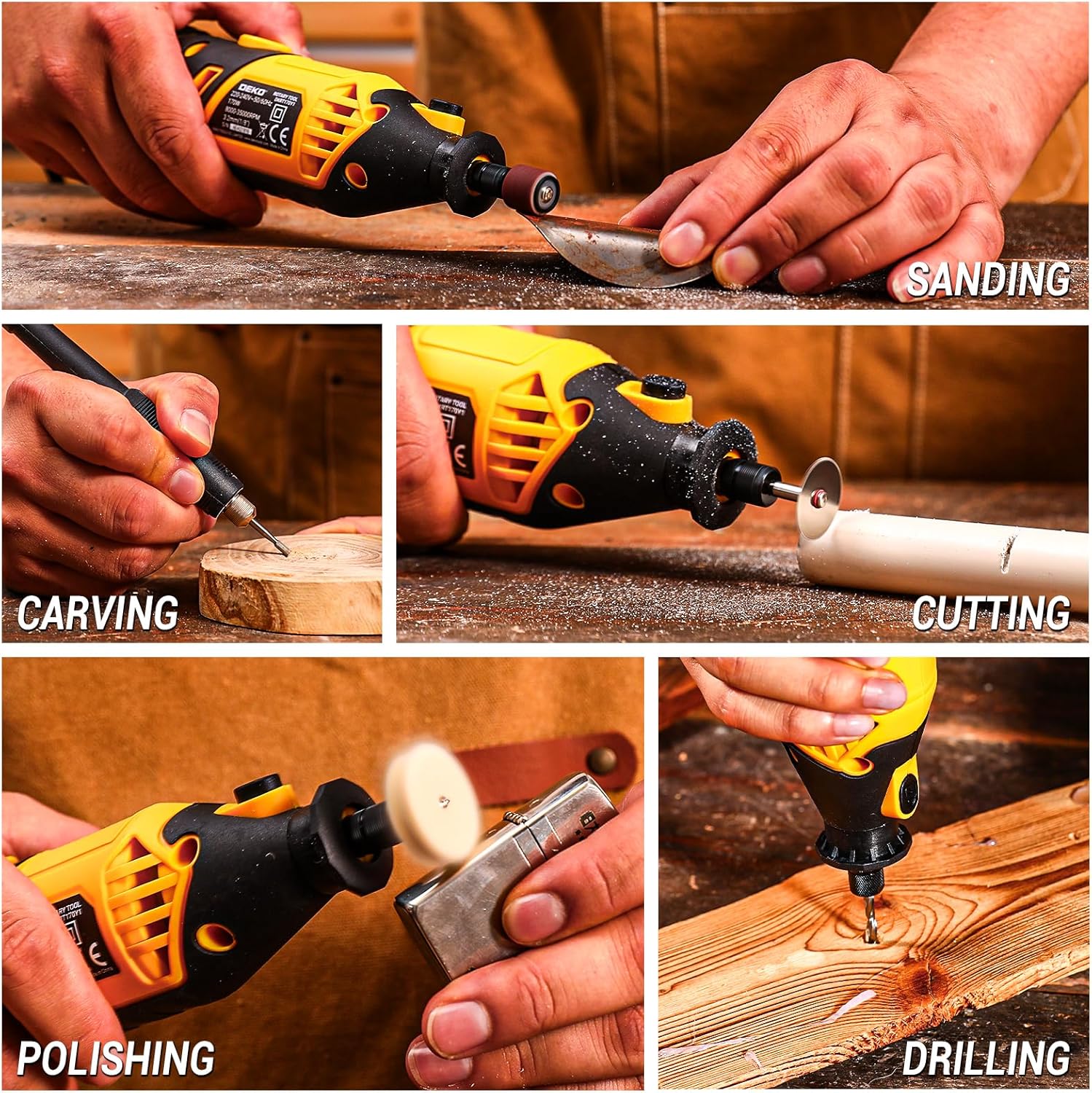 Thumbnail 6 de DEKOPRO Power Rotary Tool Kit 170W