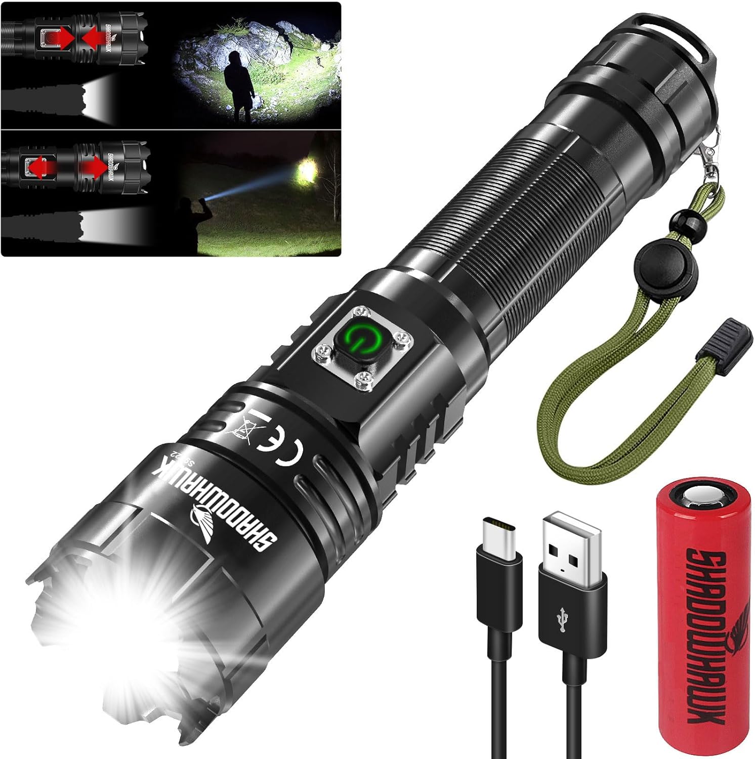 Shadowhawk S9322 LED Torch