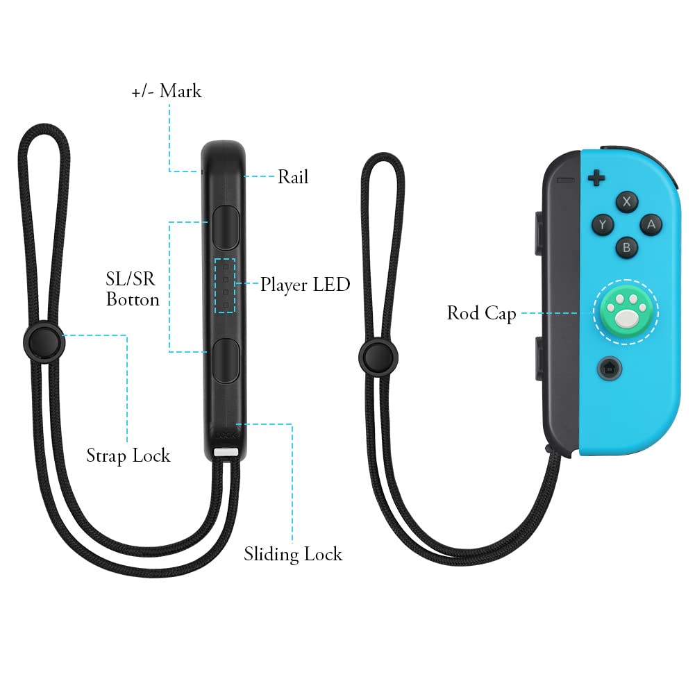 Thumbnail 4 de Vicloon Joycon Handschlaufe 2 Paar für Switch