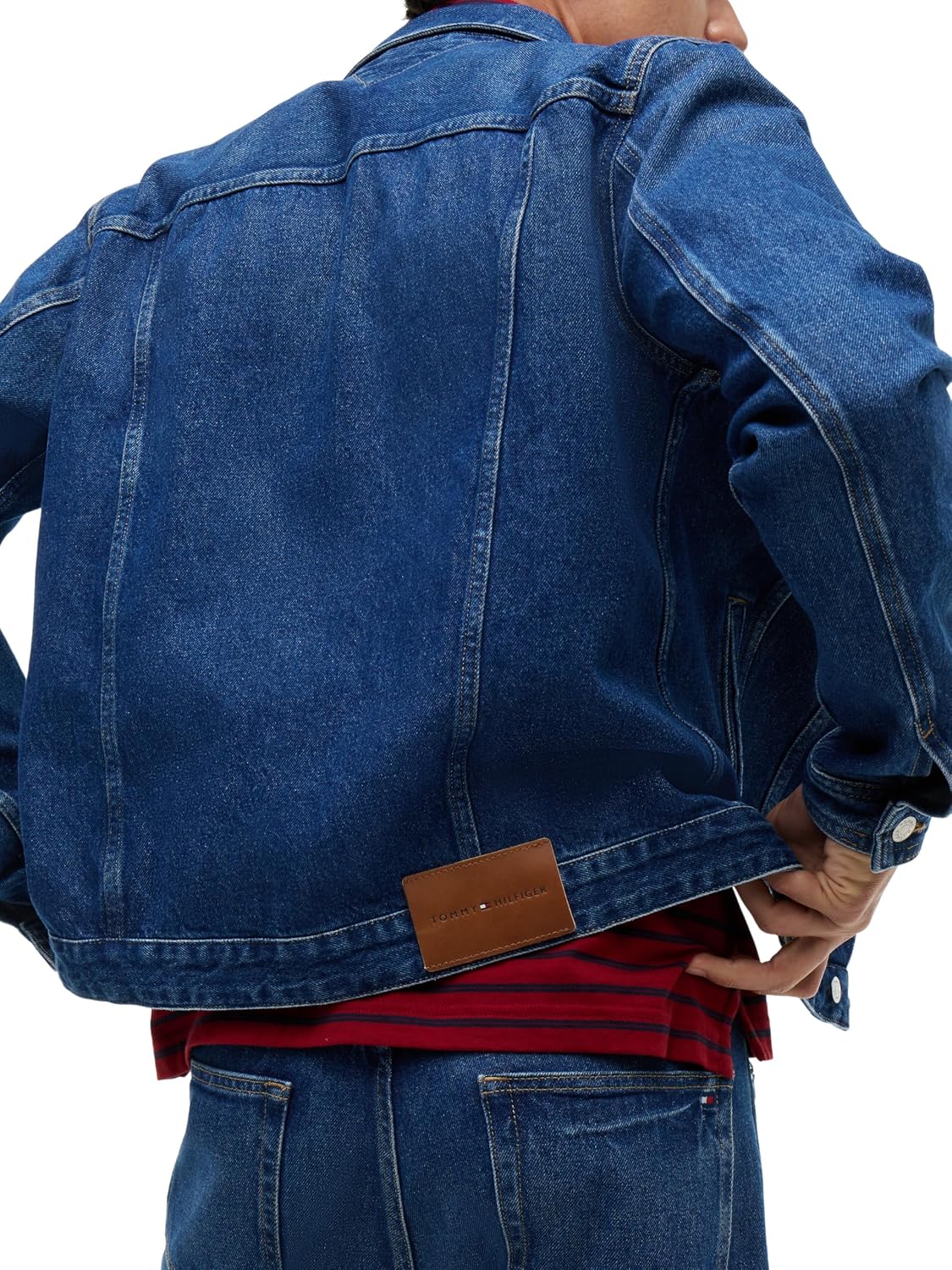 Thumbnail 6 de Tommy Hilfiger Men's Regular Trucker Jacket Ike Blue – a versatile, regenerative denim staple