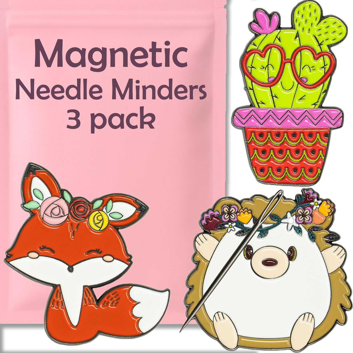 Needle Minder for Cross Stitch Magnetic Needle Keeper