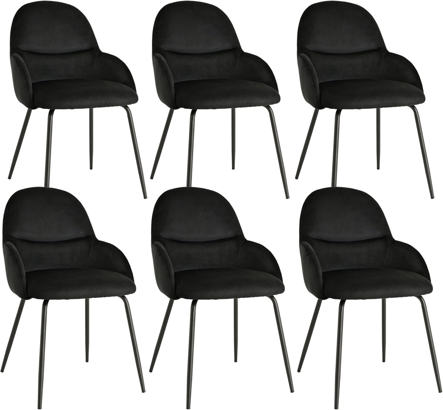 Detalle de Goeurvant set 6 sedie ergonomiche 55×60×87