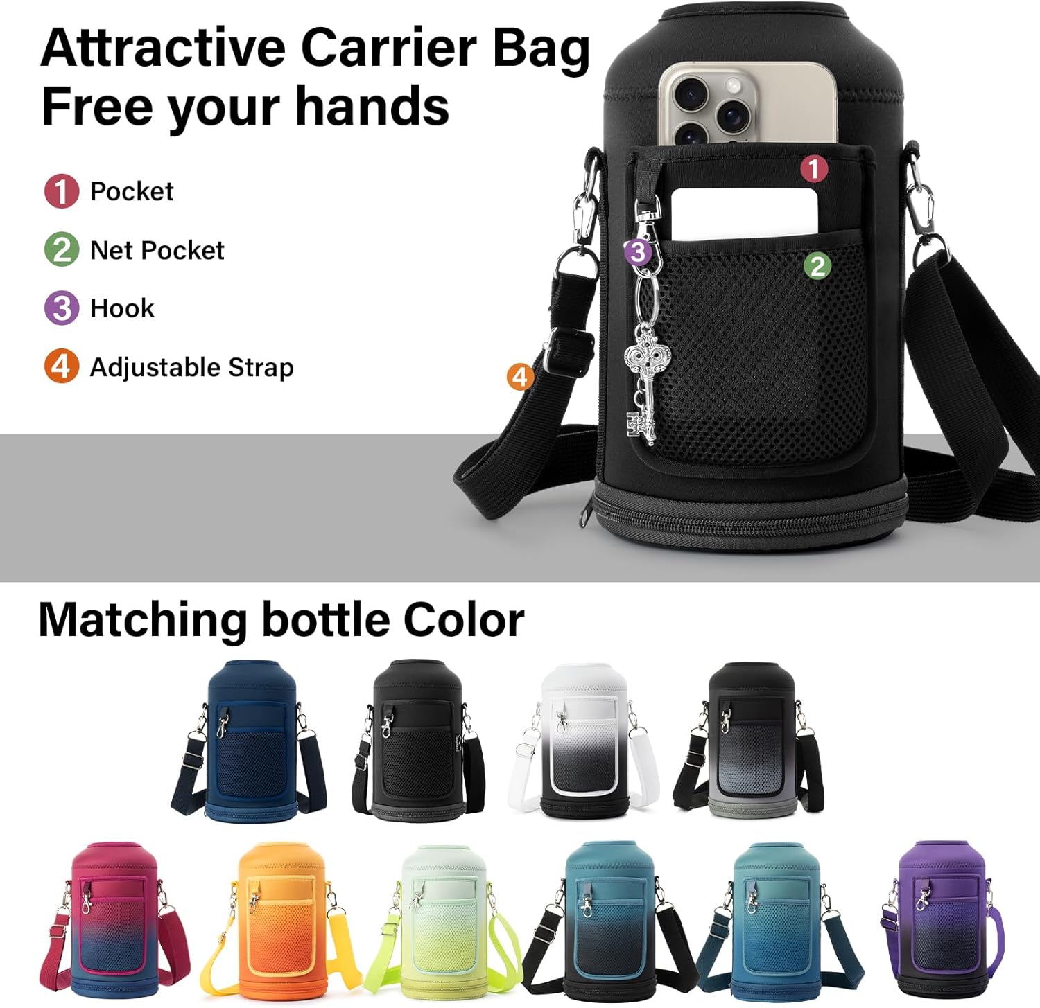 Thumbnail 5 de DYSANKY 1 Gallon Water Bottle Insulated 128 oz