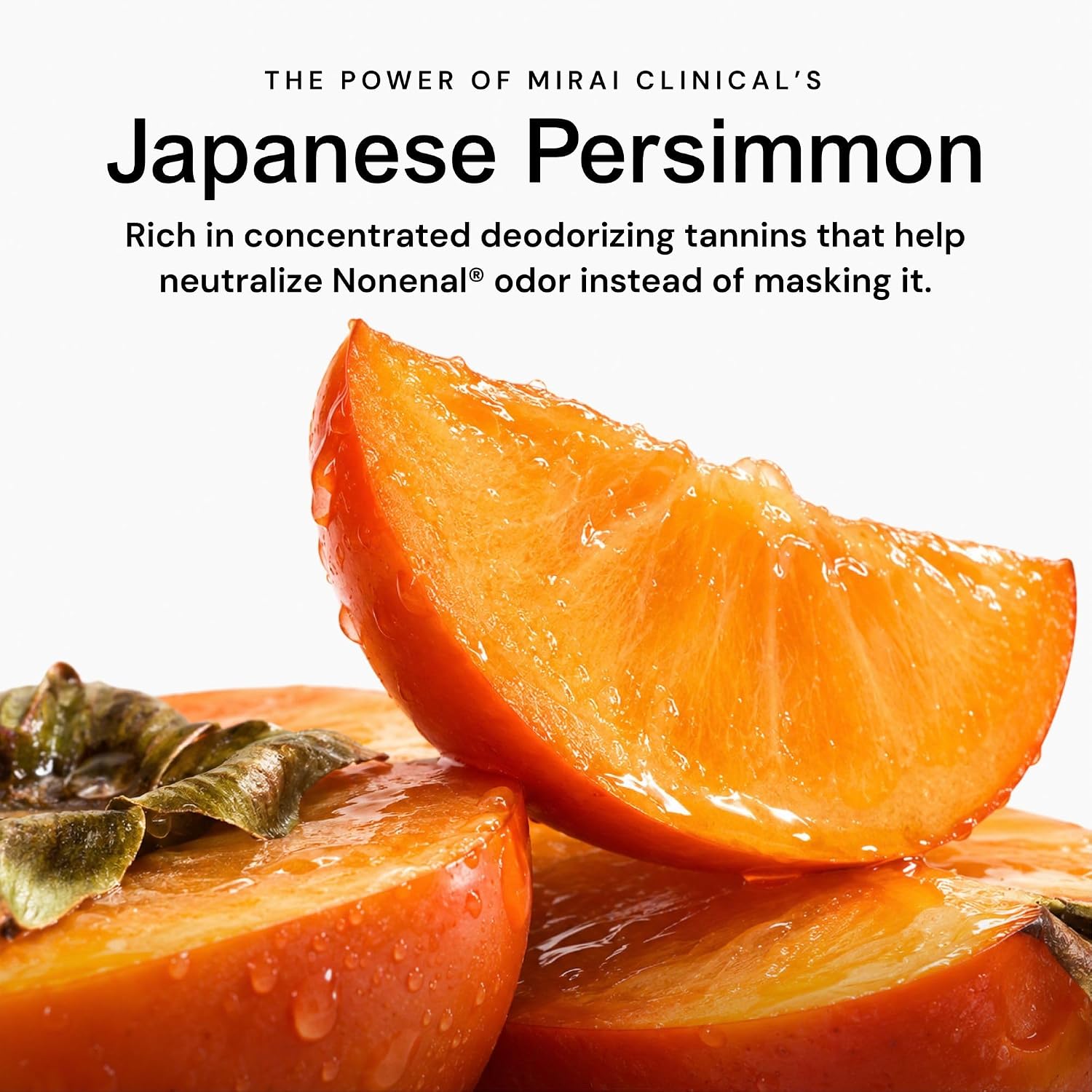 Detalle 1 de Mirai Clinical Persimmon Soap with Green Tea Extract for Body Odor