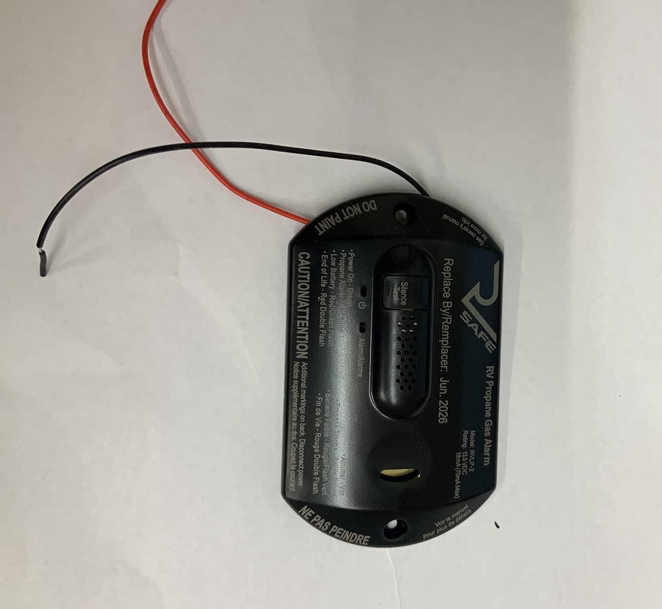 Thumbnail 2 de RV Safe RVLP-2B 2-Wire Propane Gas Alarm (Black)