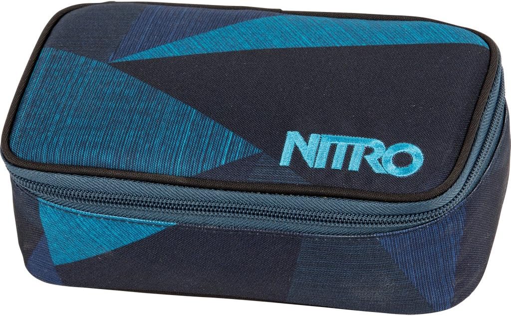 Detalle de NITRO XL piórnik szkolny Geo Green z organizerem i kieszenią na plan lekcji