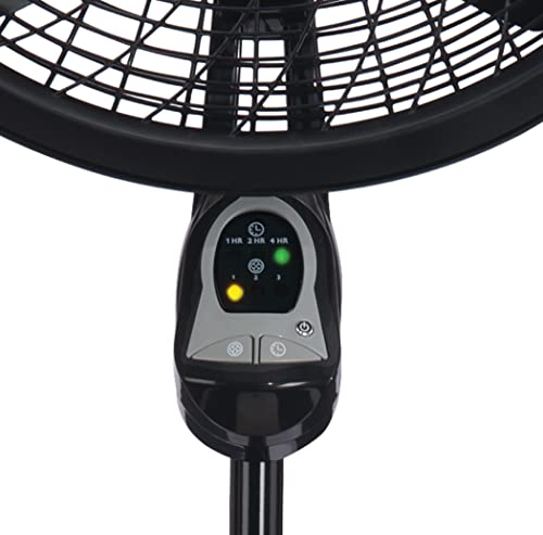 Thumbnail 7 de Lasko Cyclone Oscillating Pedestal Fan 1843 - Adjustable to 54" in Black