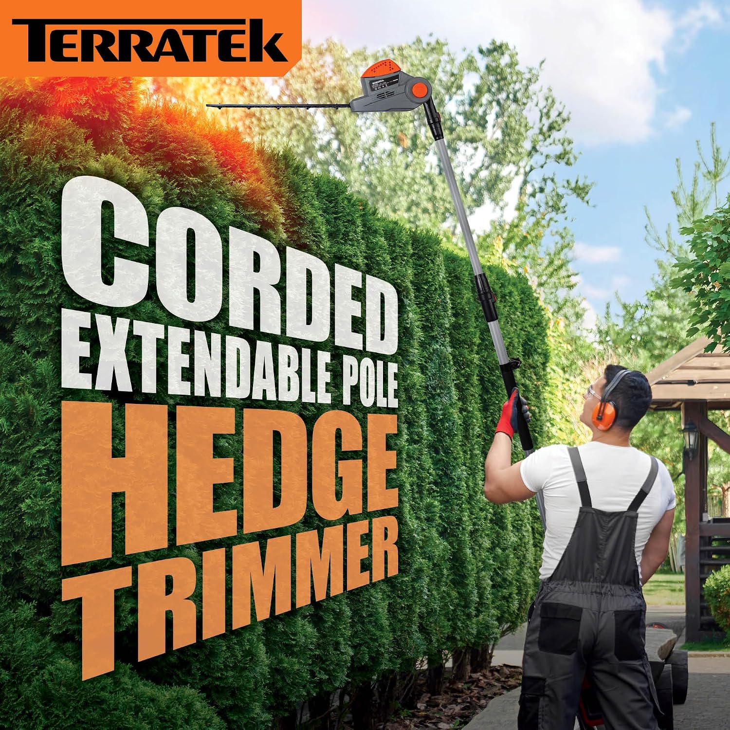 Thumbnail 6 de Terratek 550W Corded Telescopic Hedge Trimmer