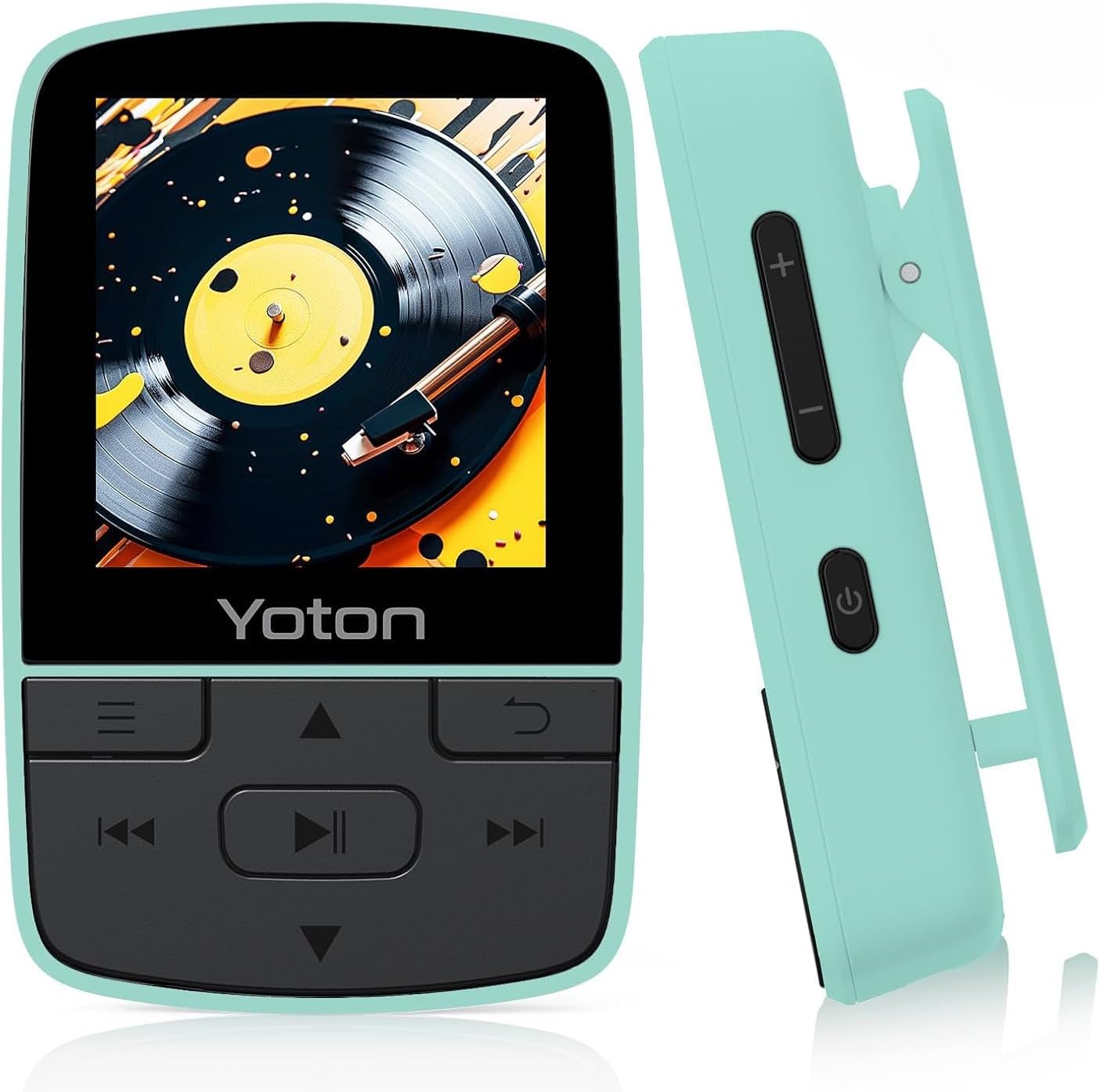 Detalle de YOTON YM03G mp3-speler met Bluetooth 5.2, 64 GB en sportclip