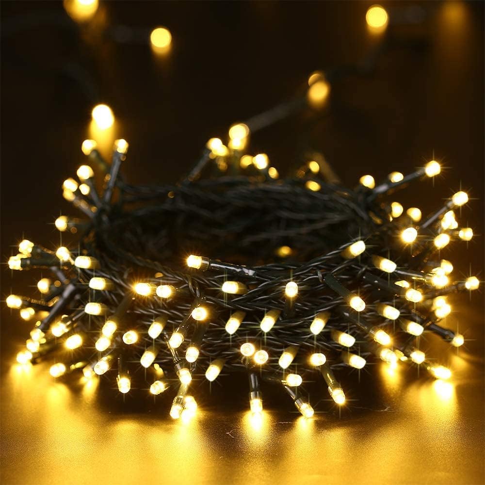 Thumbnail 5 de iShabao LED0825100 Solar String Lights, 100 LEDs, 8 Modes, Warm White