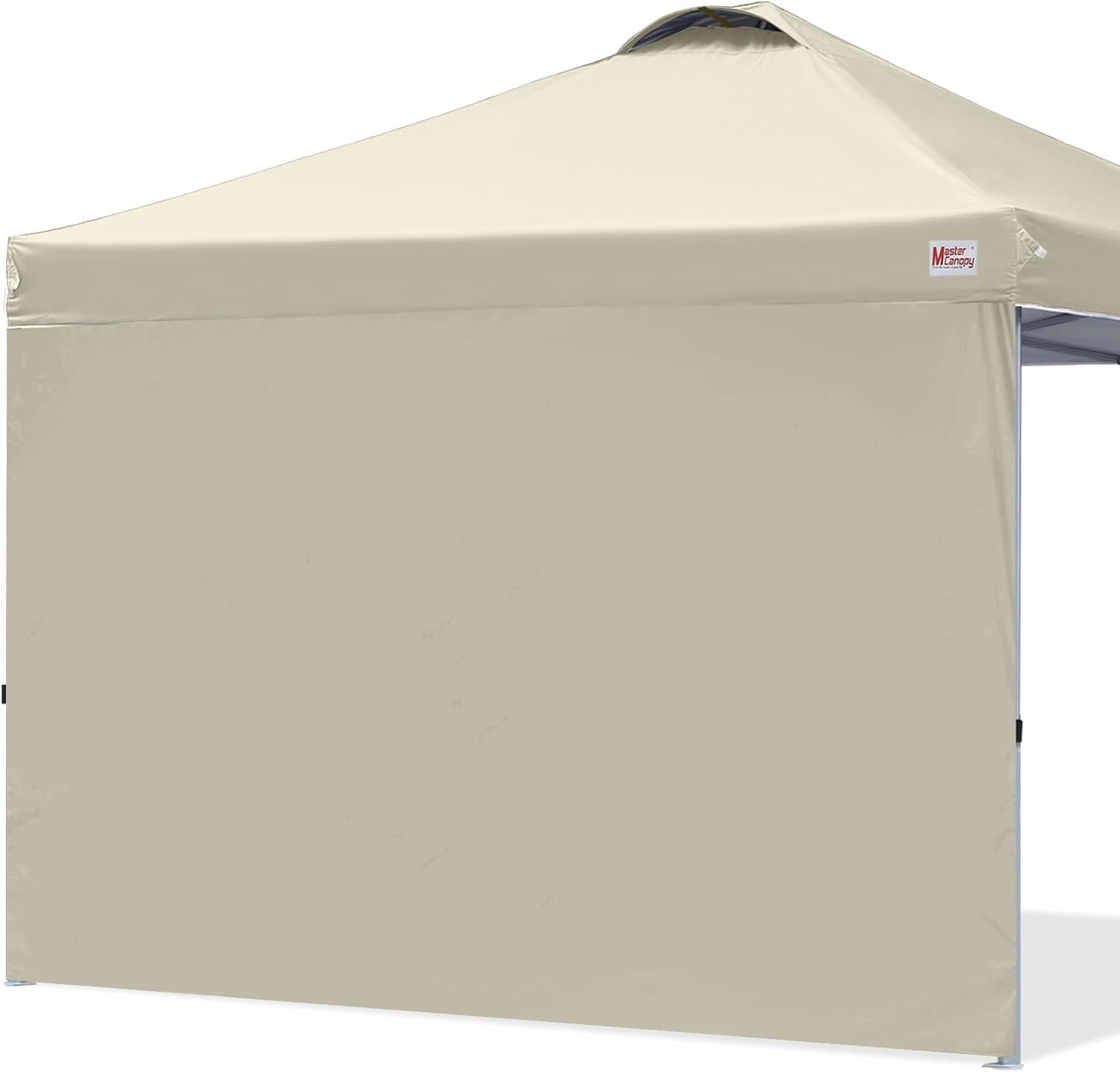 Detalle 2 de MASTERCANOPY Durable EZ Pop-up Gazebo Tent with 1 Sidewall (2.5x2.5M, Black)