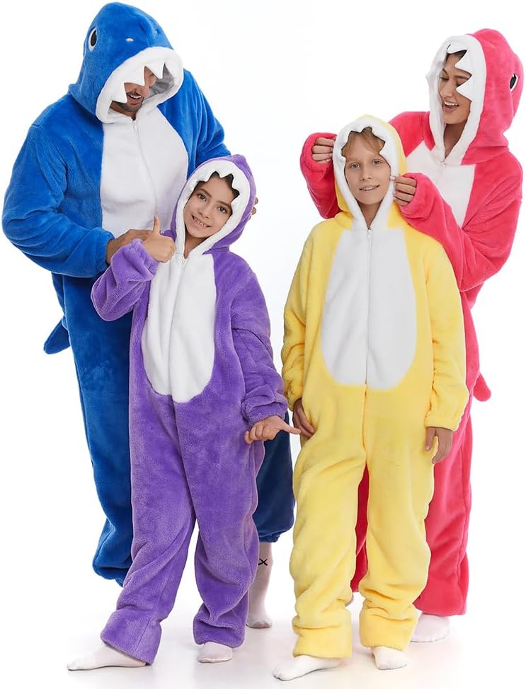 Thumbnail 6 de HSCTEK Fuzzy Teddy Fleece Child Onesie, Hooded One-Piece Costume with Pockets