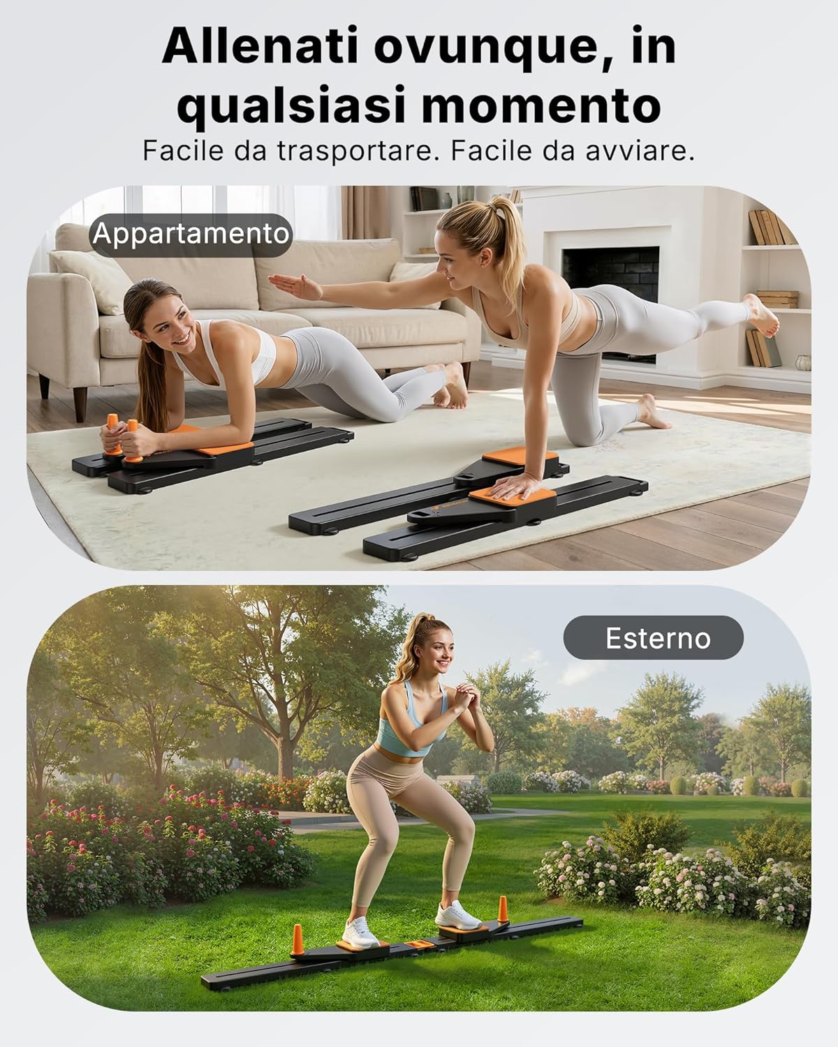 Thumbnail 6 de MERACH Pilates Reformer Mini: 5 in 1 per casa, pieghevole e versatile