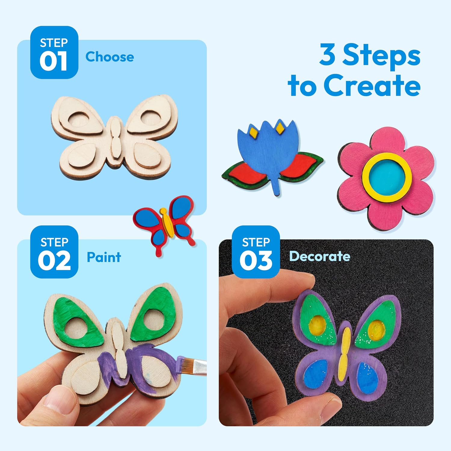 Thumbnail 2 de JOYIN 12 Wooden Magnet Painting Kit 🎨