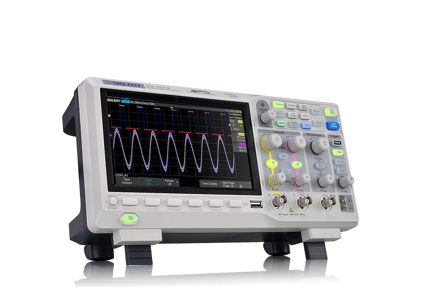 Detalle de シグレント SIGLENT SDS1202X-E デジタルオシロスコープ 200MHz・2チャンネル