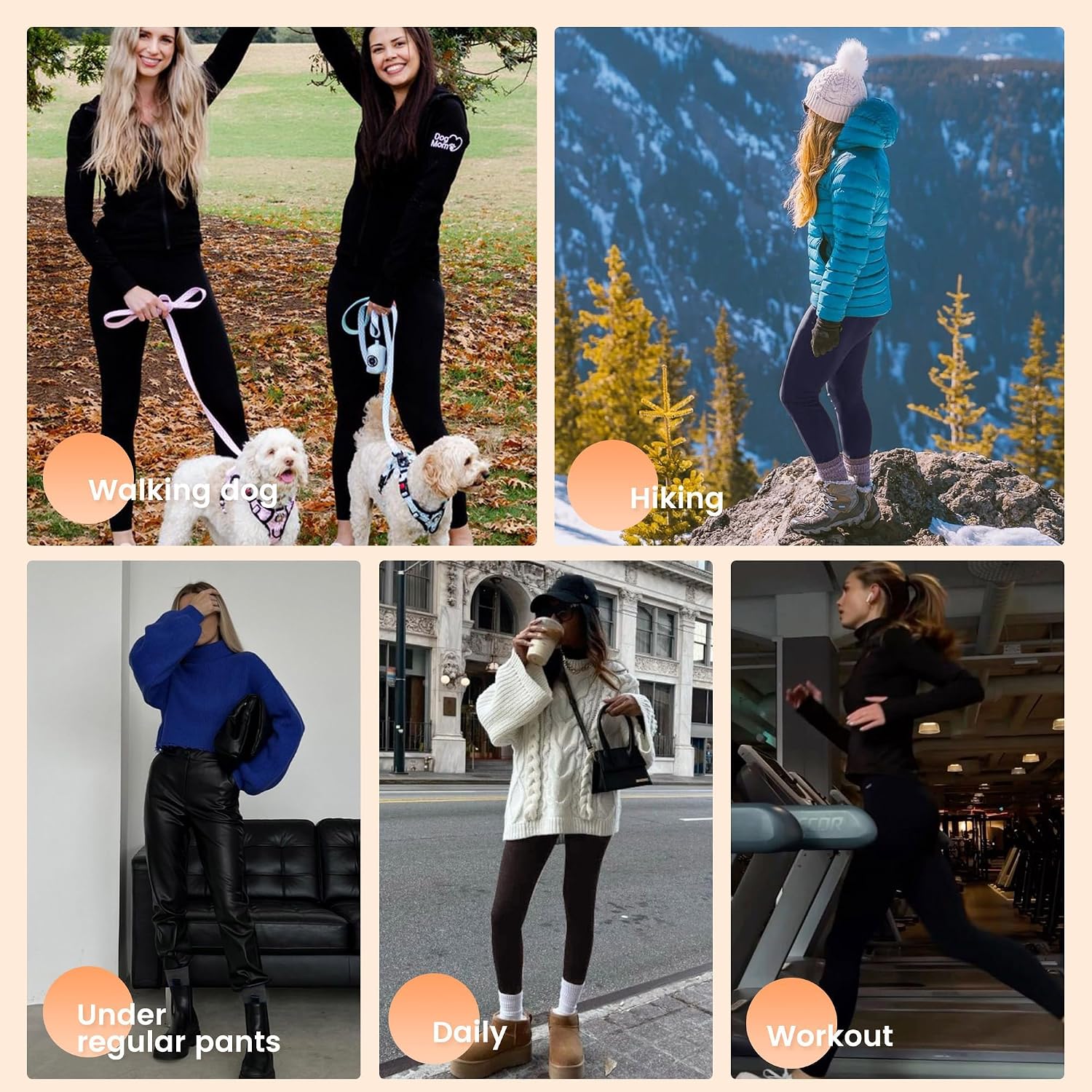 Thumbnail 4 de QGGQDD Fleece Lined Leggings