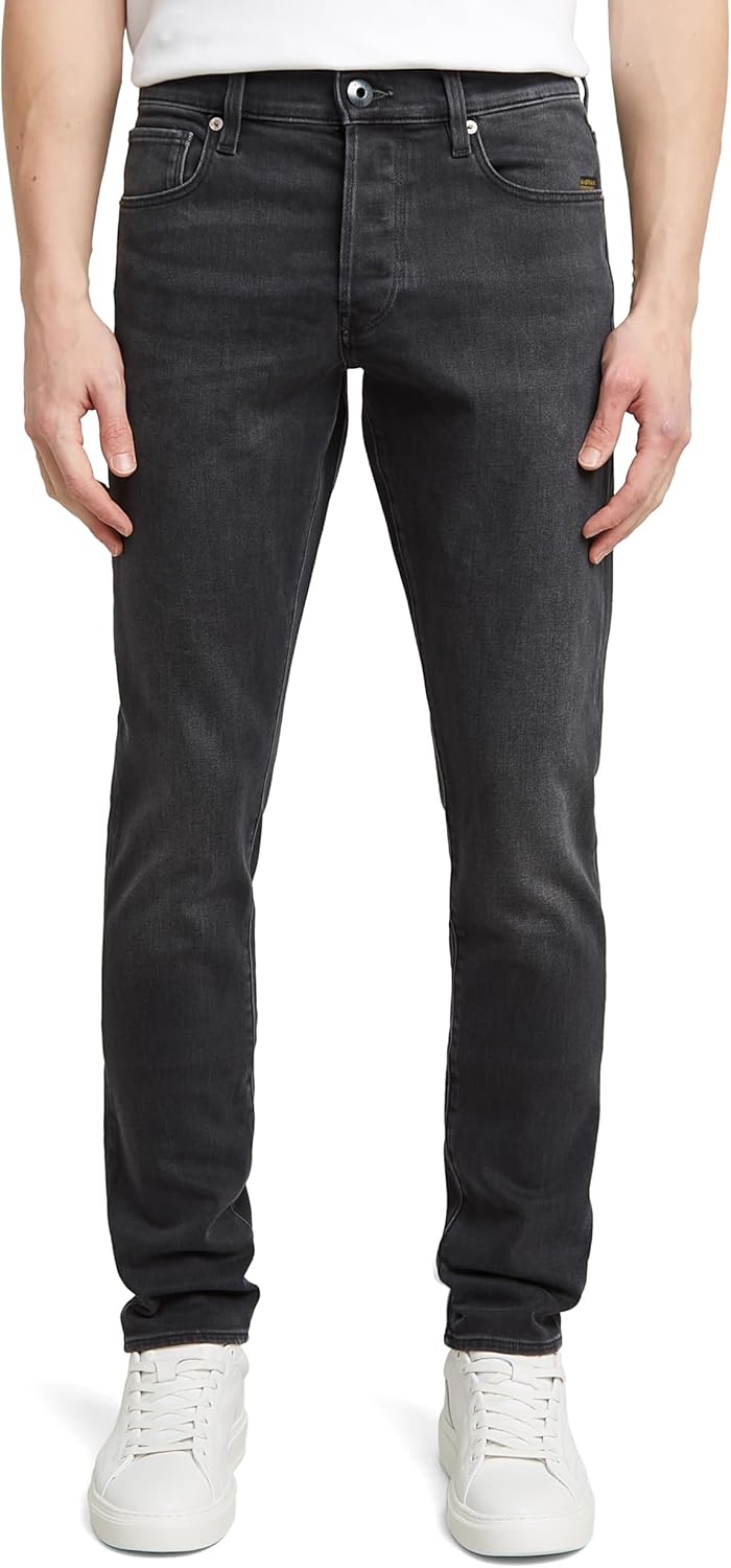 Detalle de G-Star Herren 3301 Slim Jeans – schlank geschnittene Jeans mit schmalem Bein