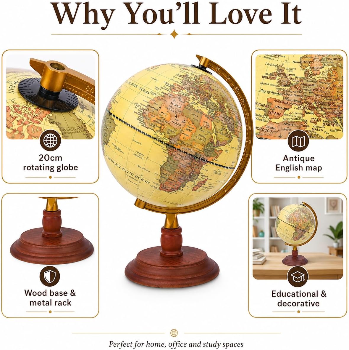 Detalle 1 de EXERZ World Globe, 20 cm