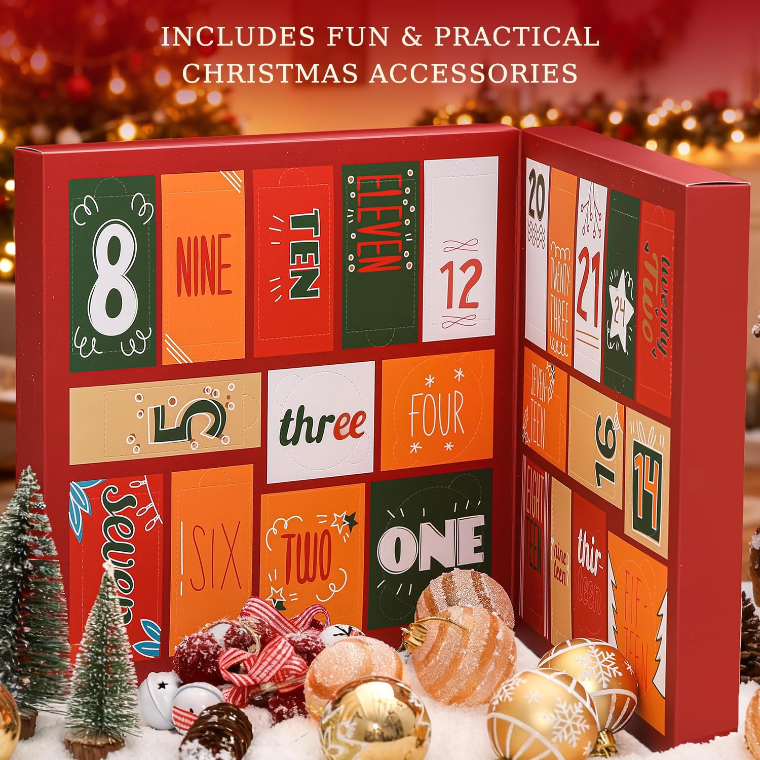 Detalle de BODY & EARTH # LOVE 2026 Advent Calendar, 24-Day Bath & Body Gift Set
