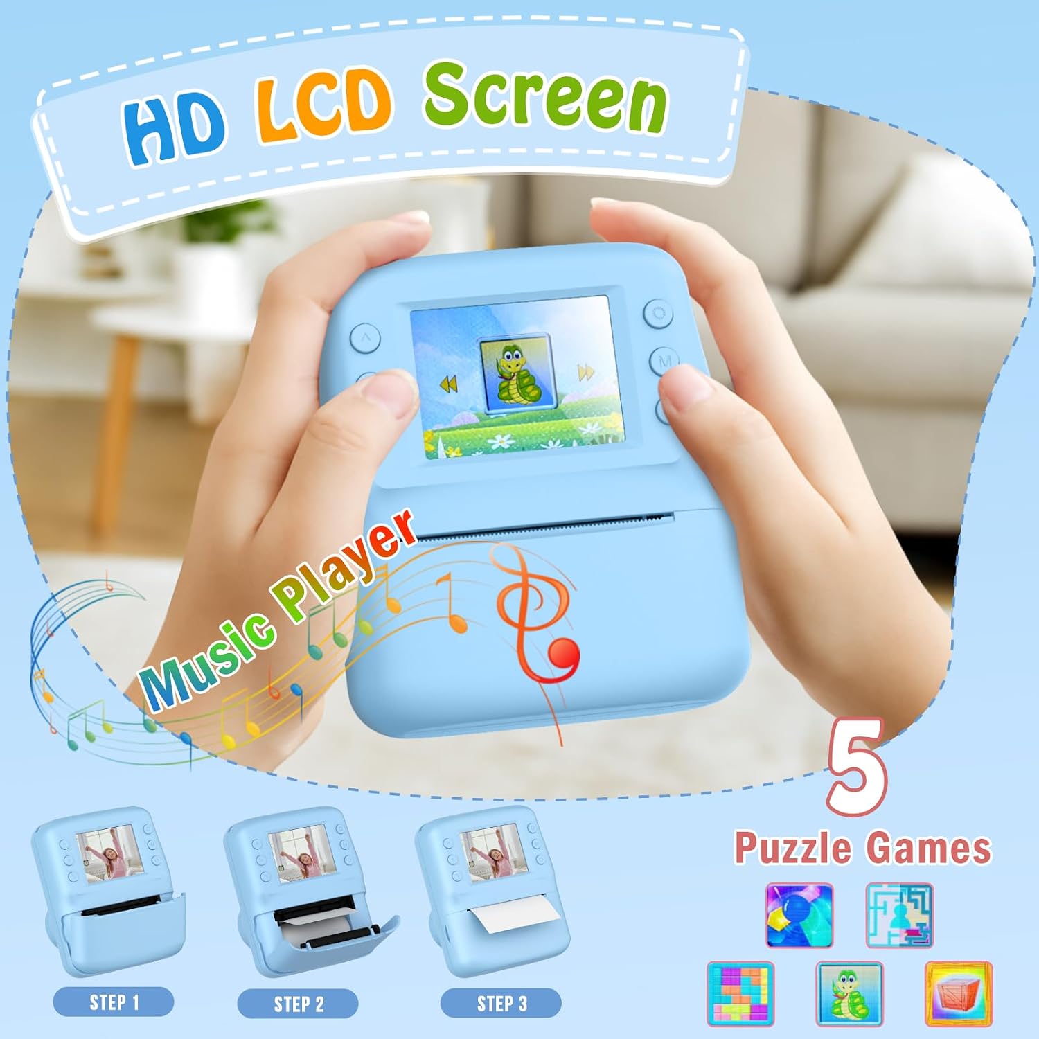 Detalle 2 de Yidoroye Kids Instant Print Camera 32GB