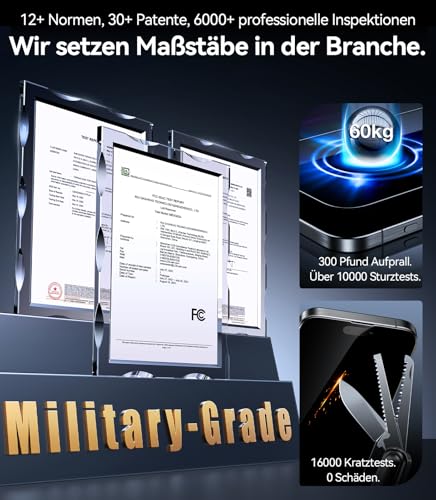 Detalle 2 de TORRAS Präzise iPhone 16 Pro Max Privatsphäre Panzerglas 2 Stk.