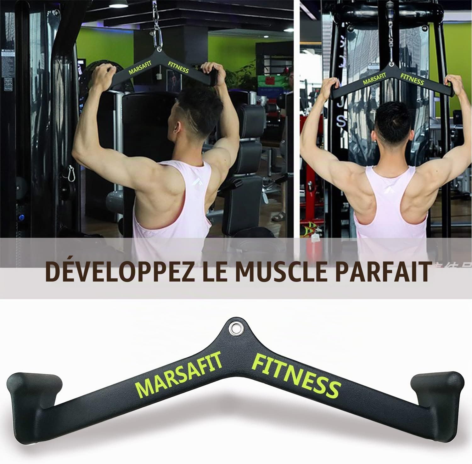 Thumbnail 6 de MARSAFIT MA20220531001 T-stang voor kabeltraining in gelegeerd staal