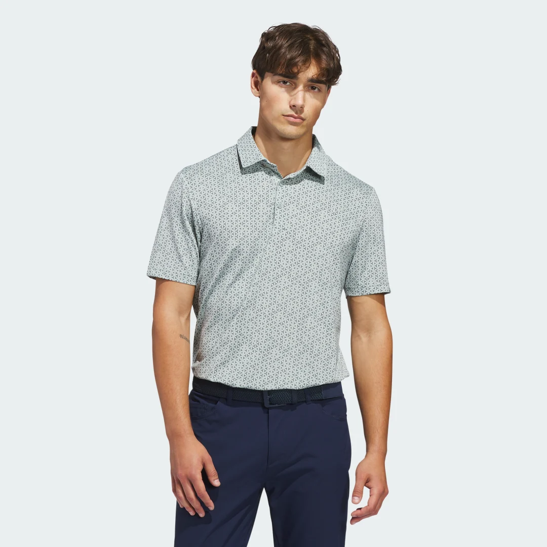 Detalle de Adidas ULTIMATE365 MESH TANGO PRINT CLIMACOOL POLO SHIRT — Verde