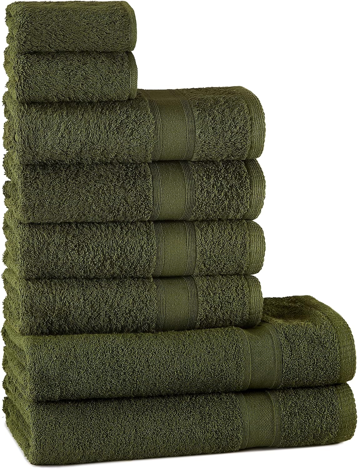 Thumbnail 6 de Set Asciugamani Tuiste Bagno Lilla Lavanda: 2 Teli Doccia 70x140 cm + 4 Asciugamani 50x90 cm + 2 Ospiti 30x50 cm in Cotone