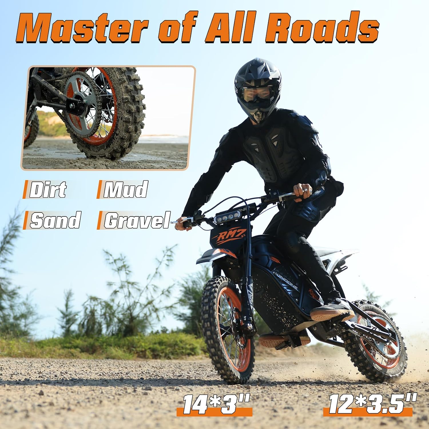 Detalle 1 de WindoneRide Electric Dirt Bike RM7