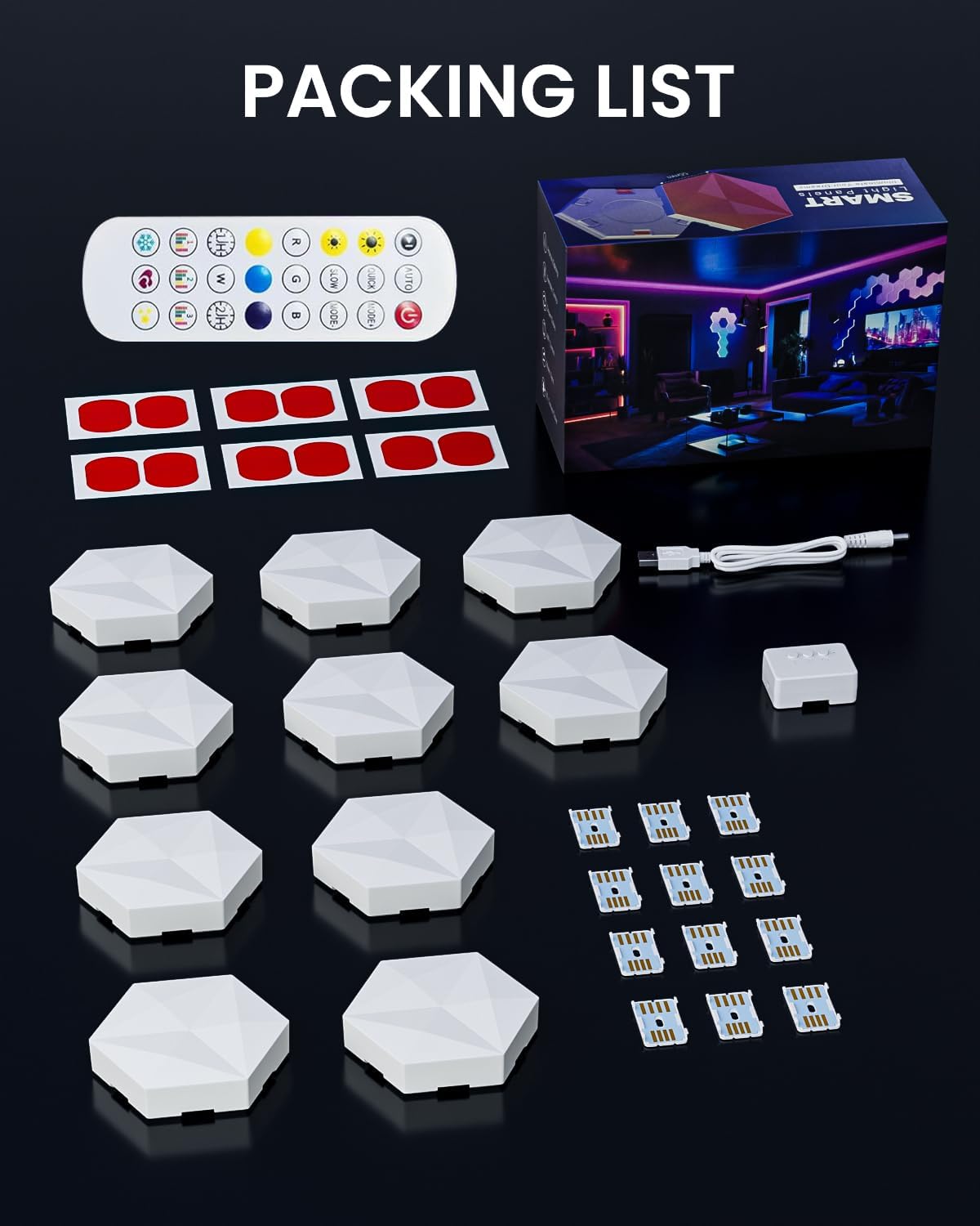 Thumbnail 6 de LPDISPLAY Hexagon LED 9,2 cm Gaming