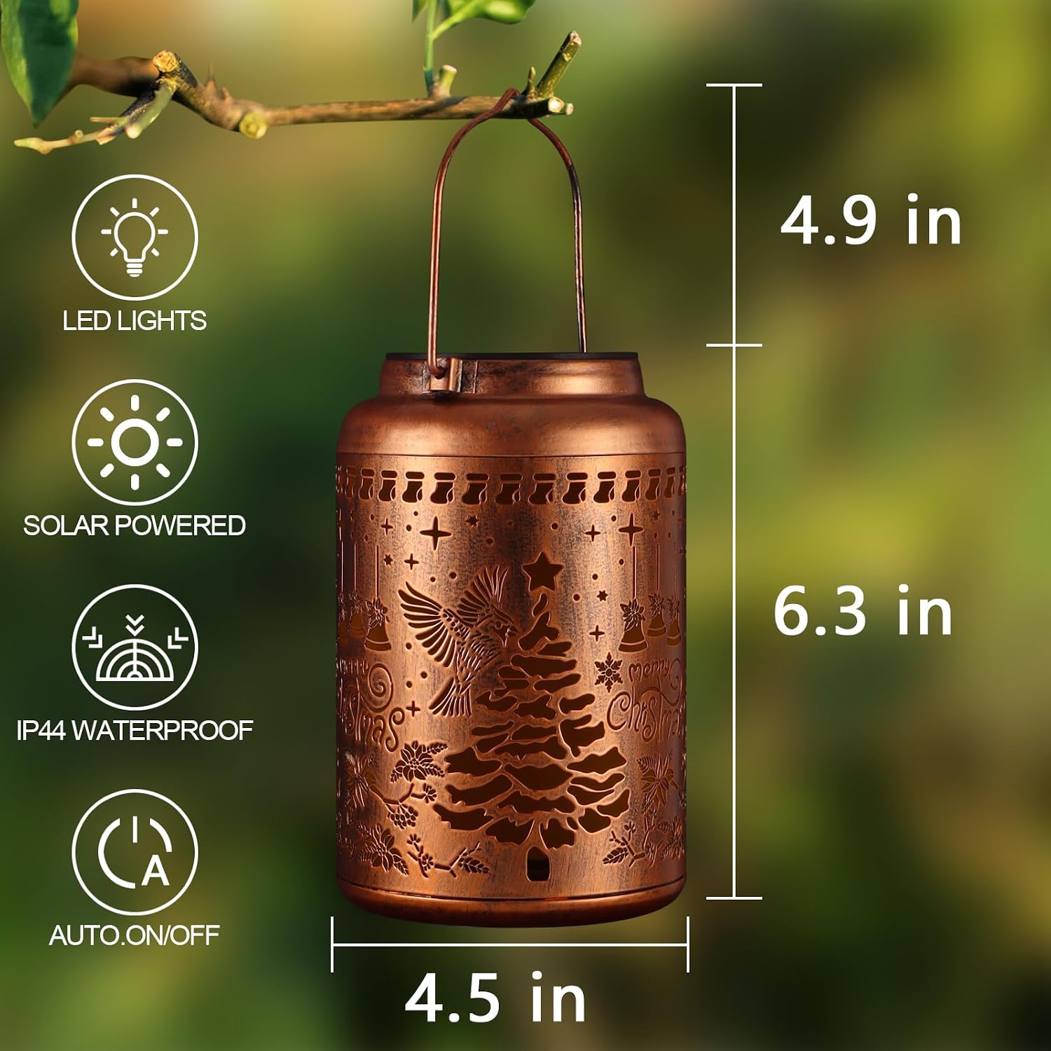 Detalle 2 de Solar Lanterns Outdoor Waterproof Garden Decor