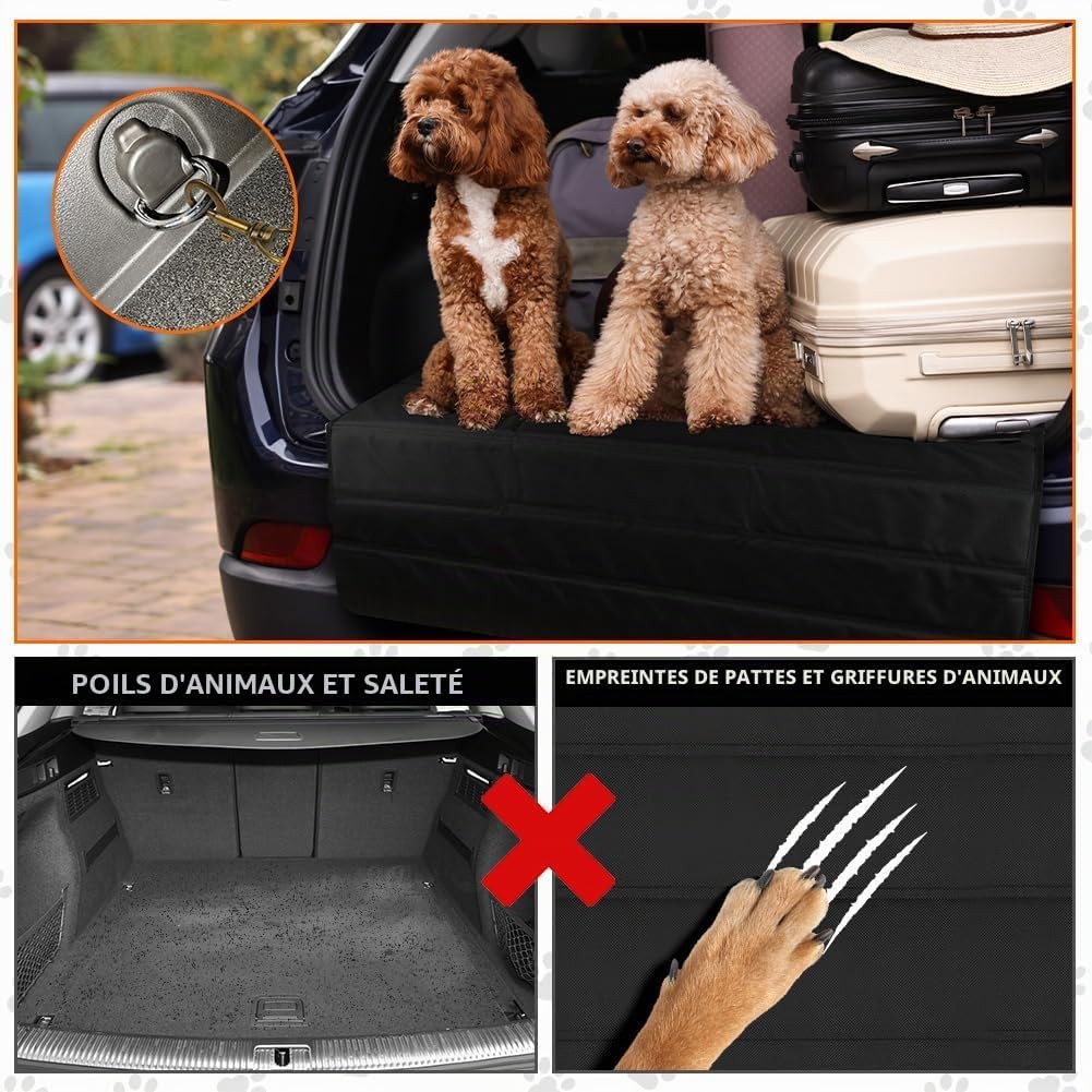 Detalle de Flintronic Protection de Coffre 96x64 cm – Protection universelle pliable pour chien et bagages