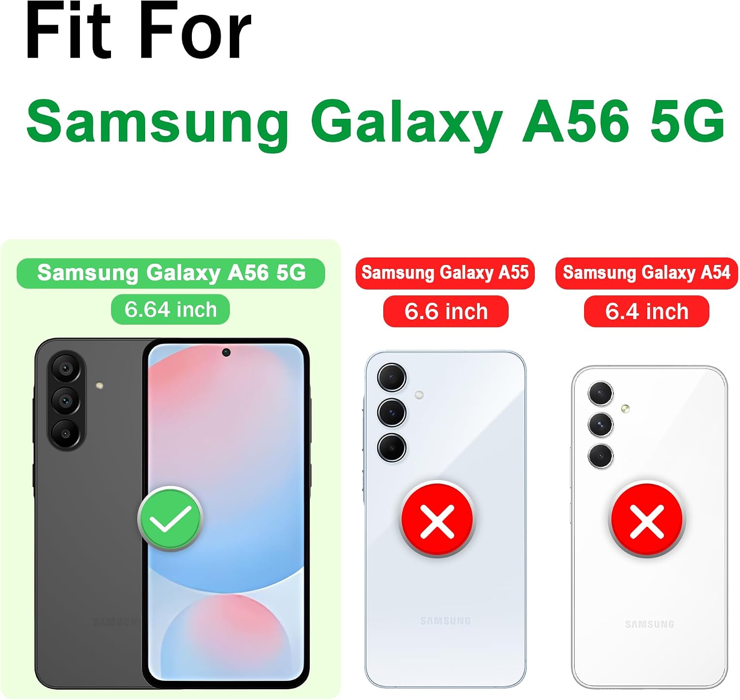 Detalle 2 de Jshru Handyhülle für Galaxy A56 6,7 Zoll
